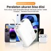 Cloema 10000mAh 20000mAh Fast Charging Power Bank Dibangun dalam 2 Kabel Lightning / Type C Dengan Tampilan Digital Pintar Kapasitas Besar Lapangan Mini