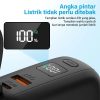 Cloema 10000mAh 20000mAh Fast Charging Power Bank Dibangun dalam 2 Kabel Lightning / Type C Dengan Tampilan Digital Pintar Kapasitas Besar Lapangan Mini