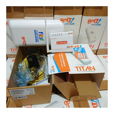 100% UNIT BARU Paket Modem Router BOLT TITAN BL401 BL400 Full Set Kabel LAN 15 Meter, UNLOCK ALL OPERATOR Wifi Wireles
